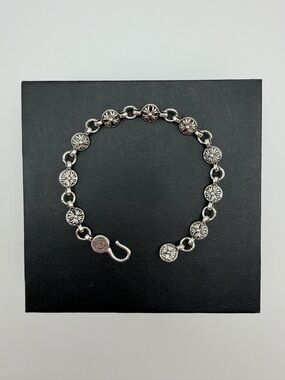 Gothic Silver Cross Bracelet